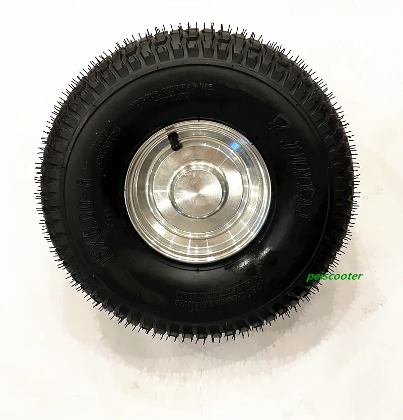 15 Inch 15x6.0-6 Tyre Encoder 100Nm Single Axle Brushless Steel Gear Low-speed Scooter Hub Motor 25mm axle phub-15gd
