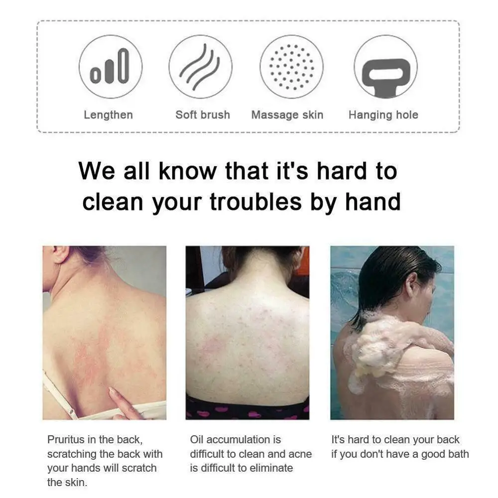 Силиконовый скребок для спины мягкое банное полотенце из люфы банный пояс