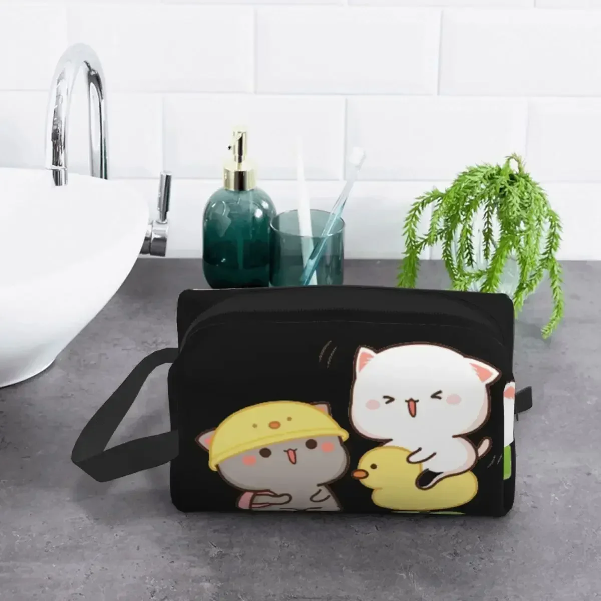 Дорожная косметичка Peach And Goma для женщин Kawaii органайзер туалетных