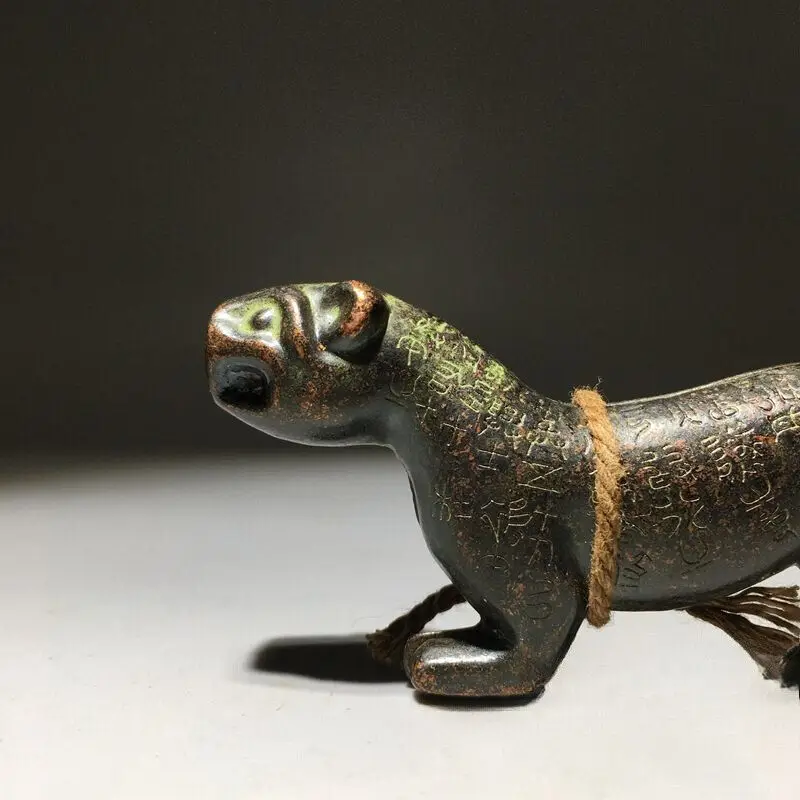 Антикварная коллекция полностью медный талисман с тигром Янлинга пара рук из