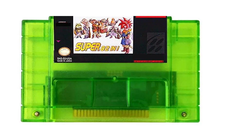 Фото Игровая папка Super 82 в 1, картридж Harvest Moon Goof Troop Final Game Fansty II III IV Megaman X IV Terranigma Zeldaed Link №2
