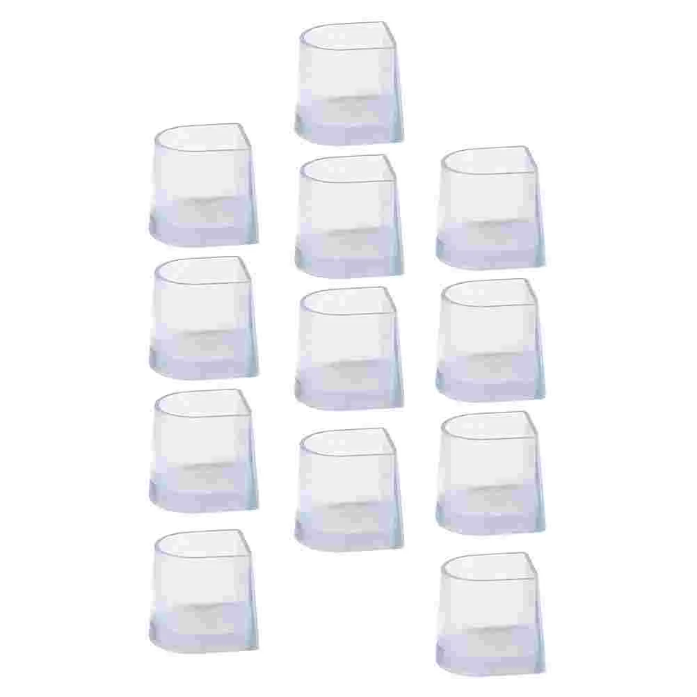 

12 Pcs Heel Protector Clear High Protectors Antislip Pads Dancing Shoes Pvc Cushions Covers Non-slip