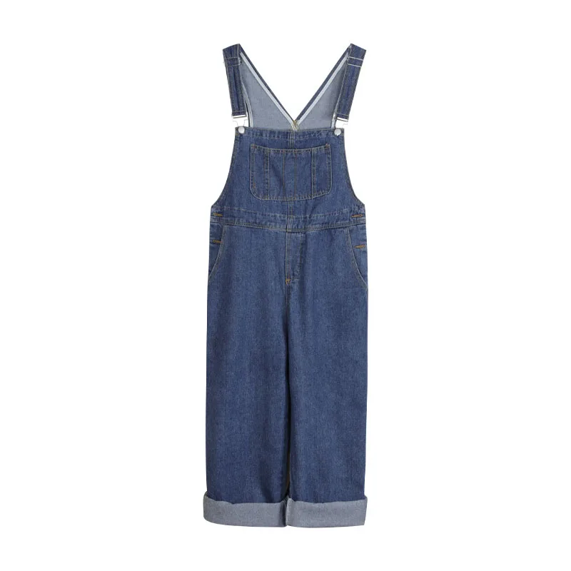 Casual Loose Women Jeans Overalls Large Fashion New 2021 Spring Autumn Denim Overall High Waist Denim Jumpsuit Women