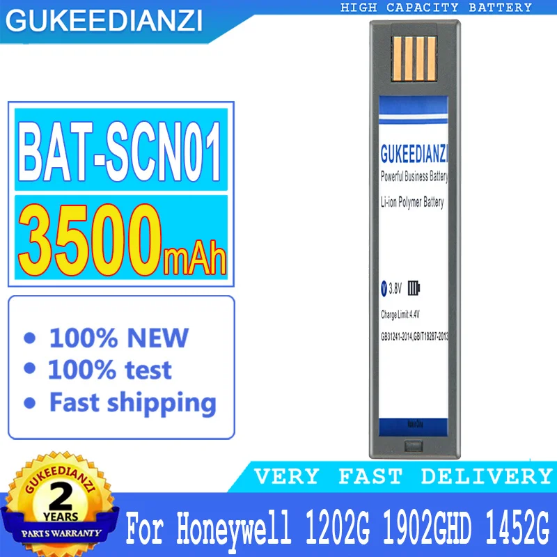 

Bateria 3500mAh High Capacity Battery BAT-SCN01 For Honeywell 1202G 1902GHD GSR 1452G 4820 3820 BAT-SCN01 General Scanners