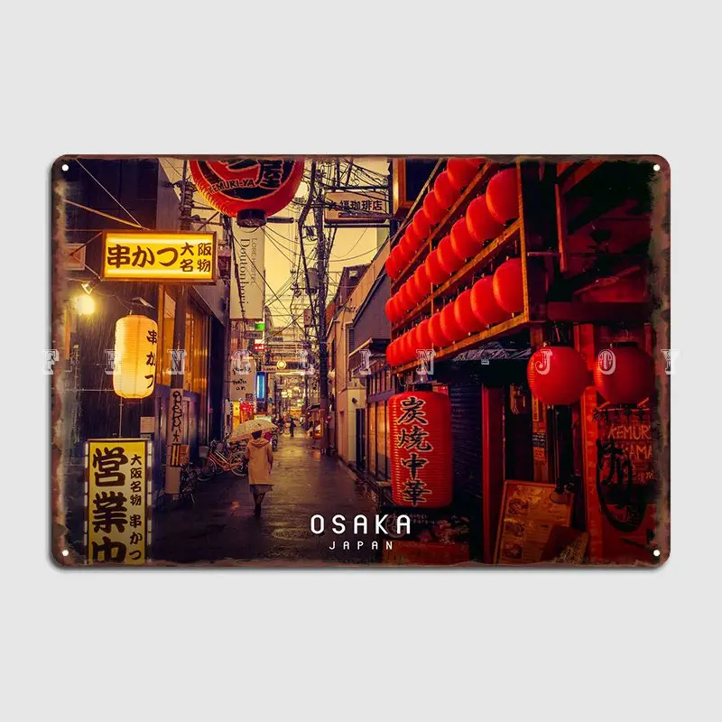

Металлический плакат в Осаке, таблички, клубный персонализированный фотографический плакат