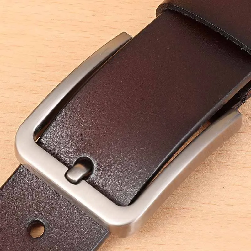 

Rsfocus Cowhide Genuine Leather Belts For Men 2023 Brand Strap Male Pin Buckle Vintage Jeans Belt Christmas New Year Gift R681