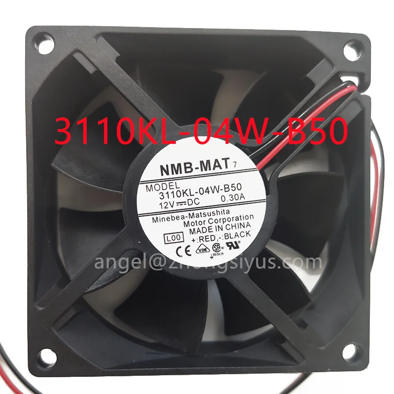 Новый оригинальный NMB 3110KL-04W-B50 8025 12 В 0.30A 8 см двухшаровой инвертор бесшумный охлаждающий вентилятор