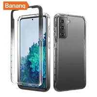 bananq clear cover for samsung galaxy s10 s20 s21 s22 fe ultra plus transparent phone back cases