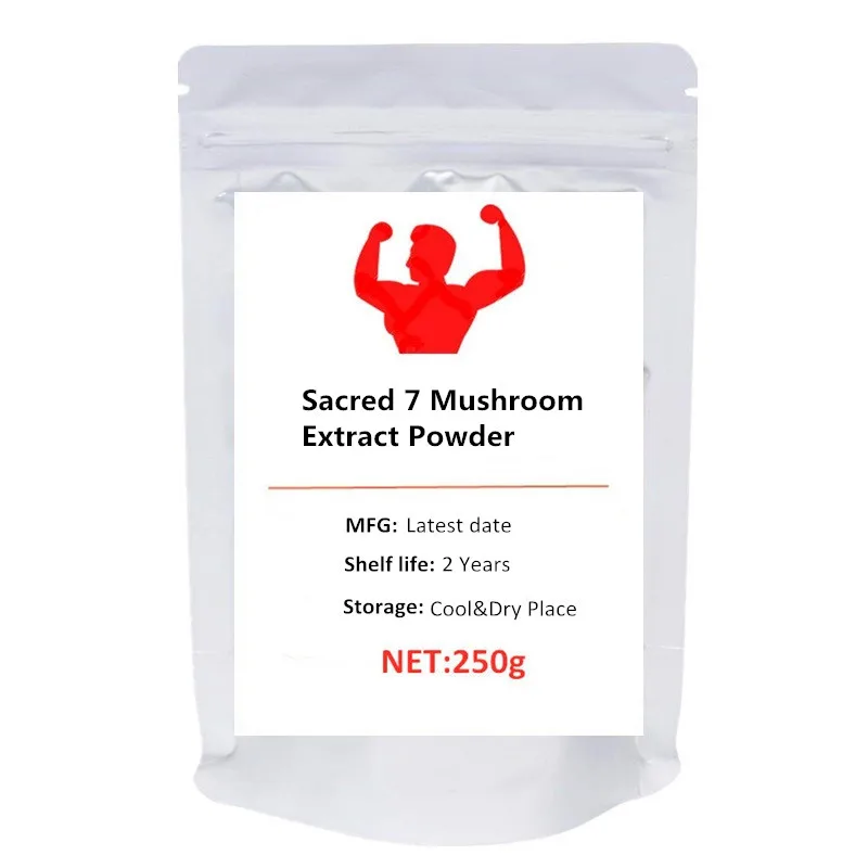 

Sacred 7 Mushroom Extract Powder - Organic - Reishi, Maitake, Cordyceps, Shiitake, Lion's Mane, Turkey Tail and Chaga