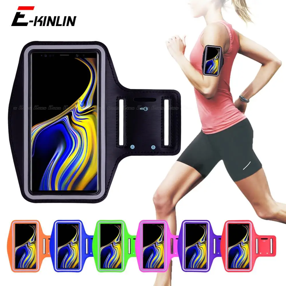 Running Jogging Gym Sports holder Bag Pouch Cover Arm Band Phone Case For Samsung Galaxy Note 9 8 5 S9 S8 S6 S7 Edge Plus S10e