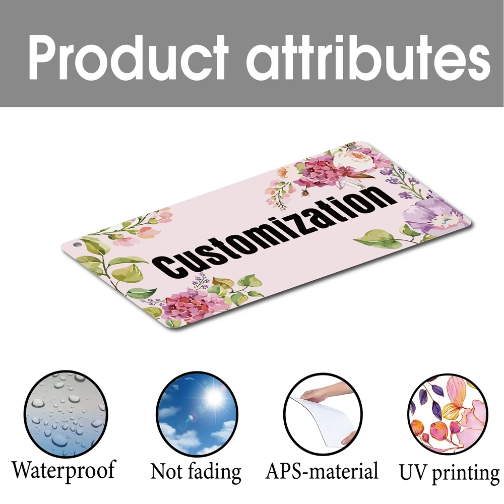 1 шт. настенный декоративный знак с УФ-принтом