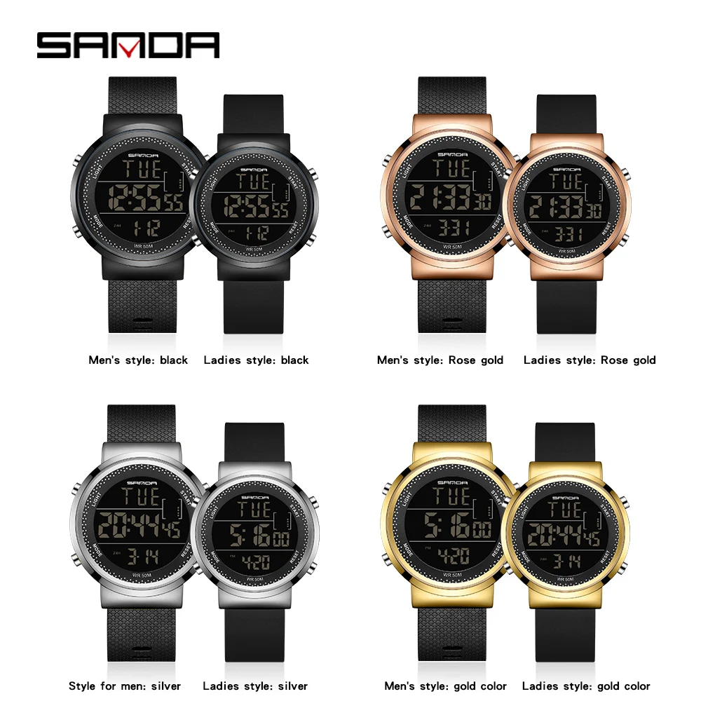 Lovers Watches Digital Wristwatch 2022 Luxury Brand Fashion Casual Couple Watch For Men Women Clock Waterproof Relogio Feminino