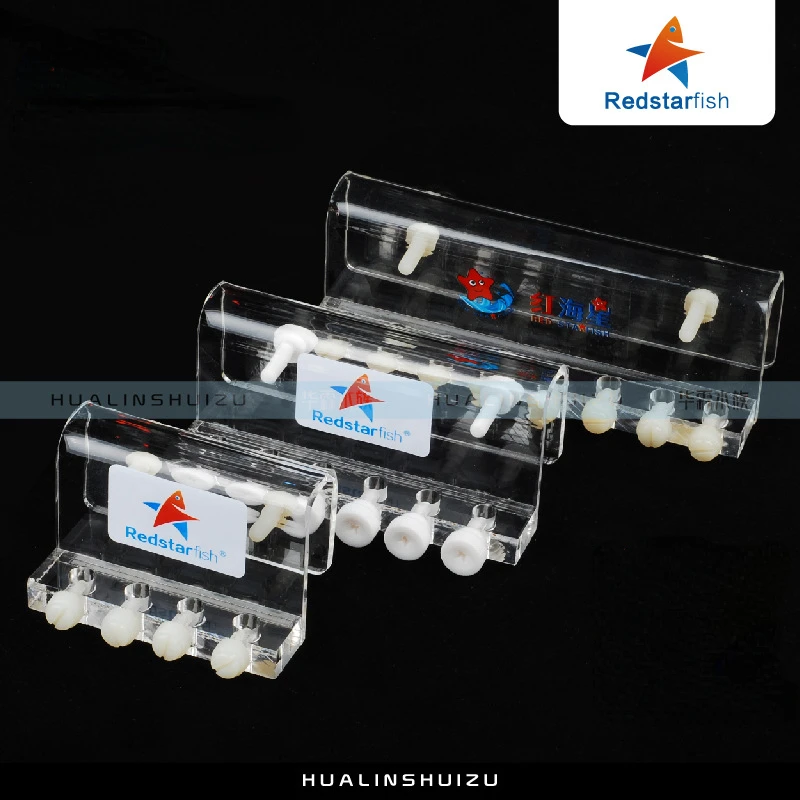 

Redstar Fish 4/6/8 Way Acrylic Aquarium Dosing Pump Hose Tube Holder Fish Tank Burette Tube Rack Hanging Bracket Accessories