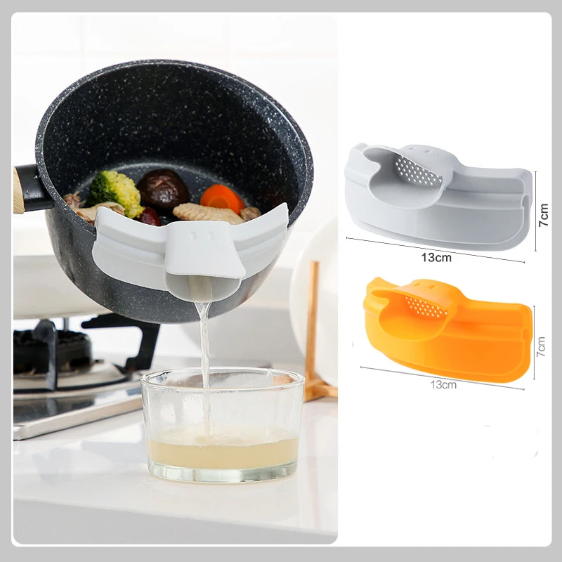 Силиконовая посуда с фильтром кухонная утварь для круглой чаши супа