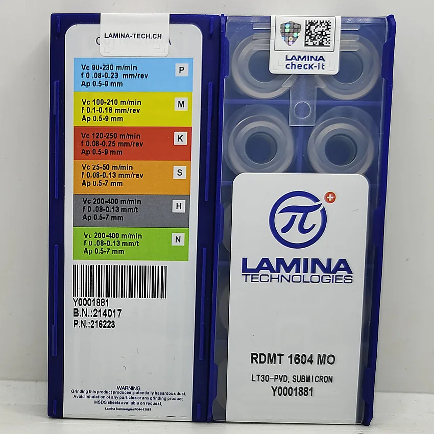 RDMT10T3MO LT30/RDMT1204MO LT30/RDMT1604MO LT30/RPMT1204MO LT30/RDMW10T3MO LT30/RDMW1204MO Твердосплавные пластины с ЧПУ