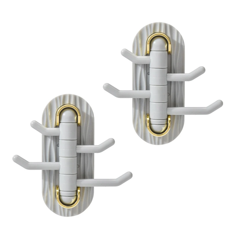 

2pcs Self Adhesive Hooks Wall Door Hook for Hanging Loofah Towels Clothe Makeup Brush Bathroom Living Room Bedroom