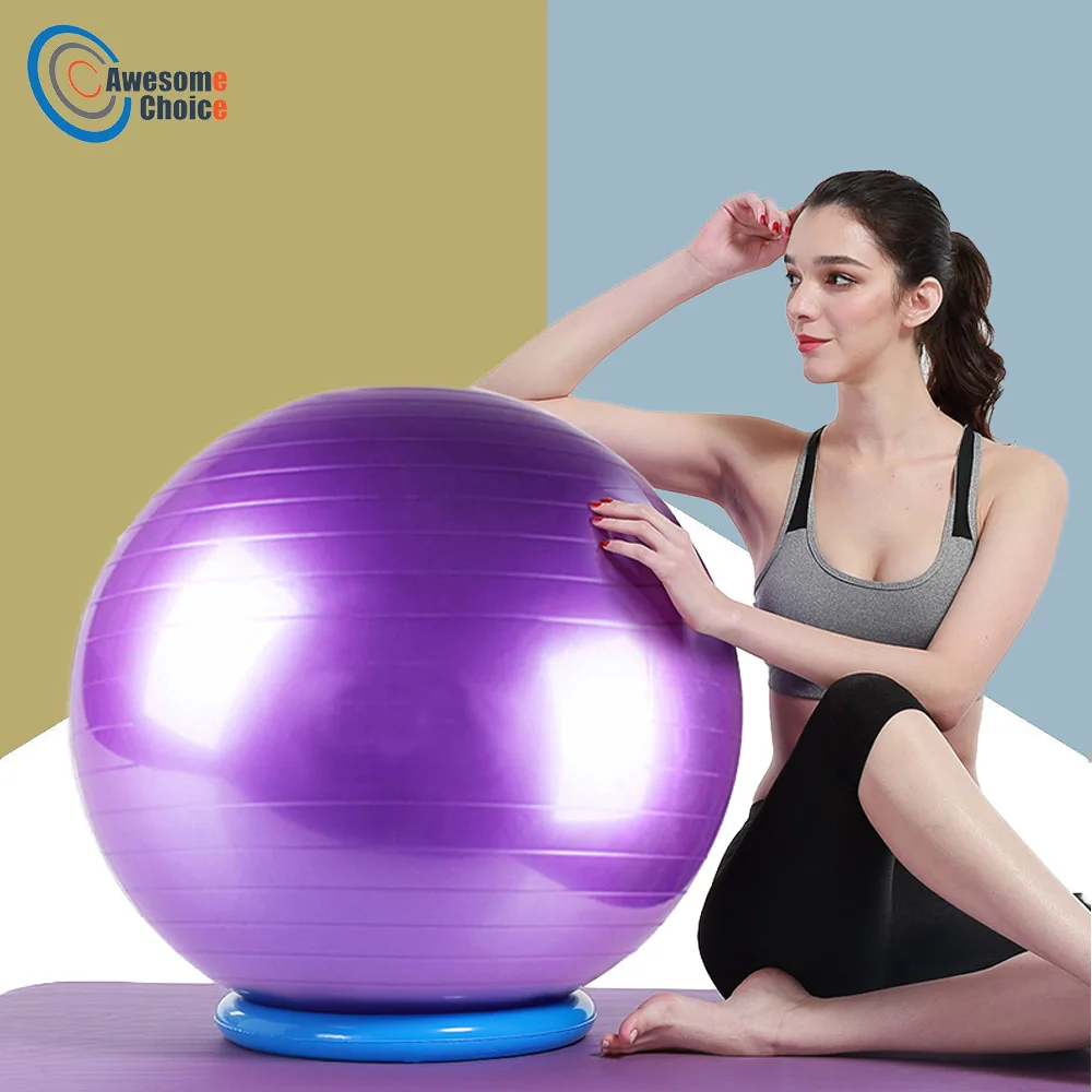 

Explosion-proof PVC Yoga Ball Thickened Fitness Balls for Exercise Home Gym Pilates Equipment Balance Ball 45cm/55cm/65cm/75cm/8