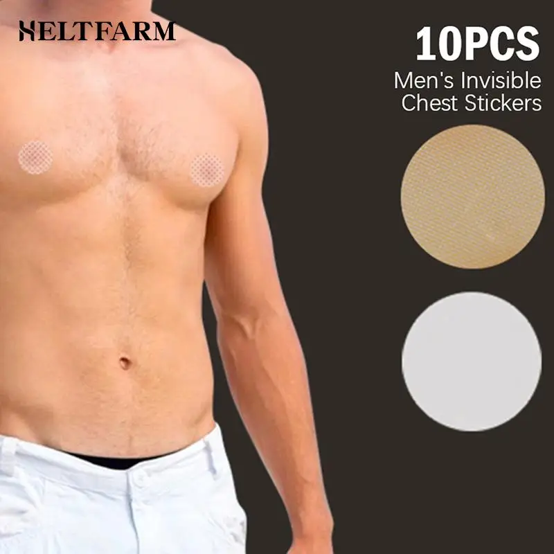

10pcMen Nipple Cover Adhesive Stickers Bra Pad Breast Women Invisible Breast Lift Bra Running Protect The Nipples Chest Stickers