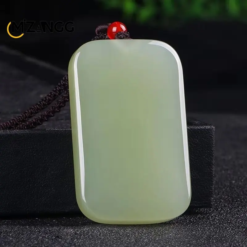 

Hotan Jade No Matter Pendant Charm Hotan Jade Stone Necklace Lucky Amulet Pendant Men and Women Holiday Gift