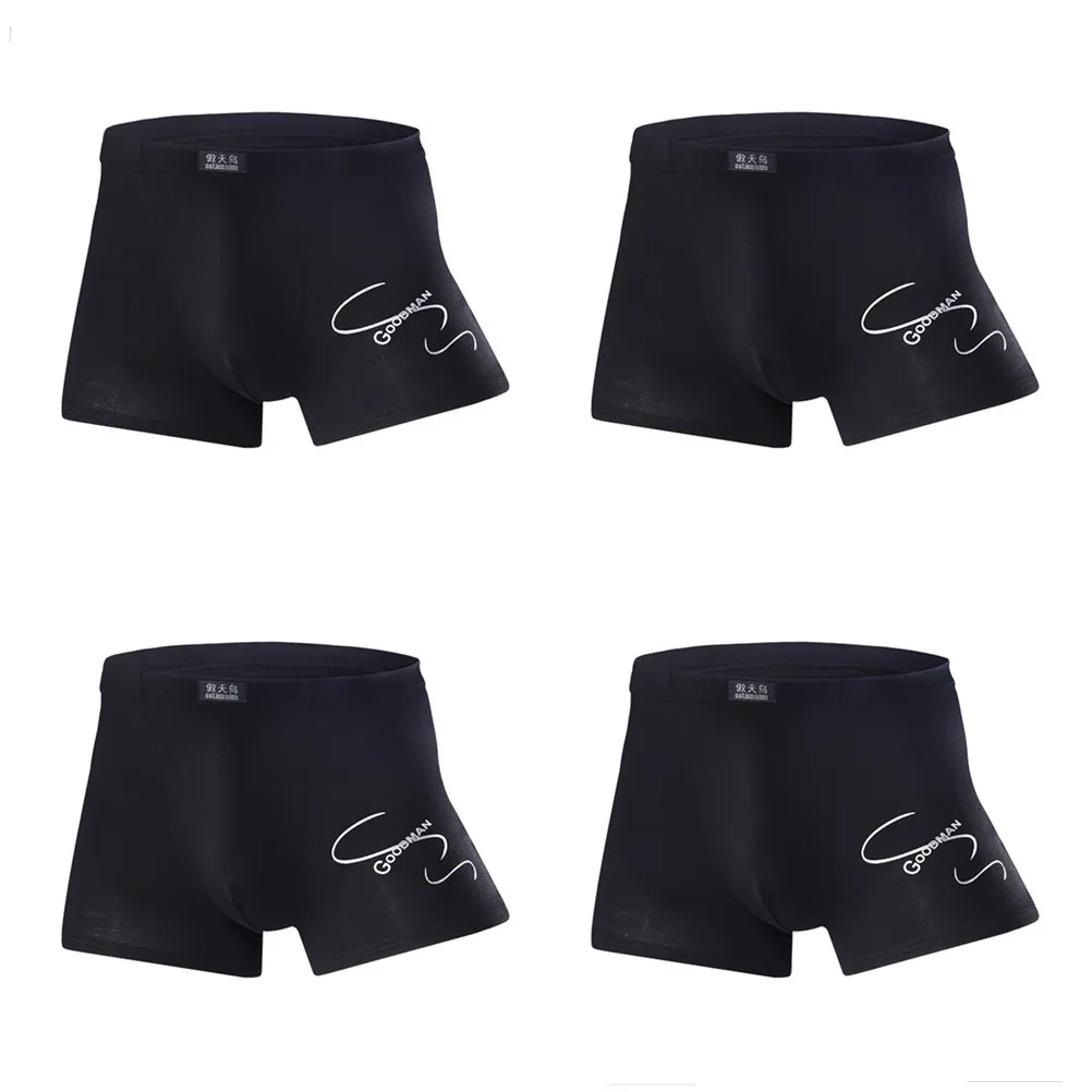 4 Pcs/Lot Big Size Men Boxer Briefs Boy Panties Undies Bottom Shorts Underpants Knickers Modal Homme Underwear L XL 2XL 3XL