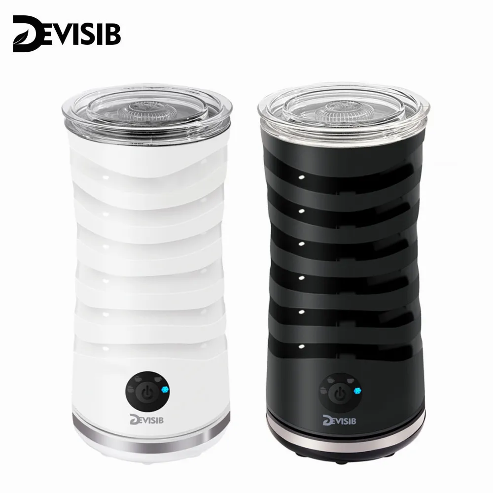 Автоматический вспениватель молока DEVISIB 4 в 1, Электрический вспениватель для приготовления латте, капучино, кофе