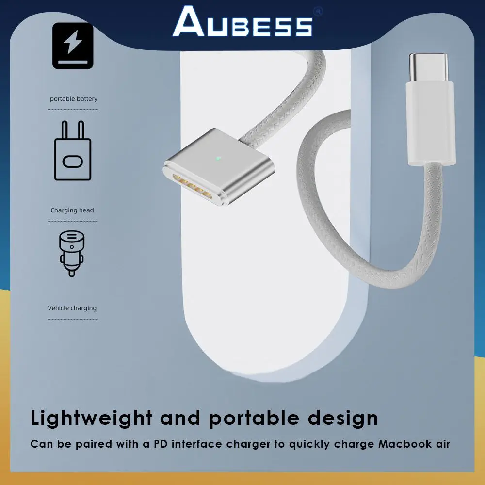 

Not Hot Usbc To Magsafe3 Used To Charge Magsafe3 Magnetic Cable High-power Applicable To Macbookpro14/16 Preferred Materials