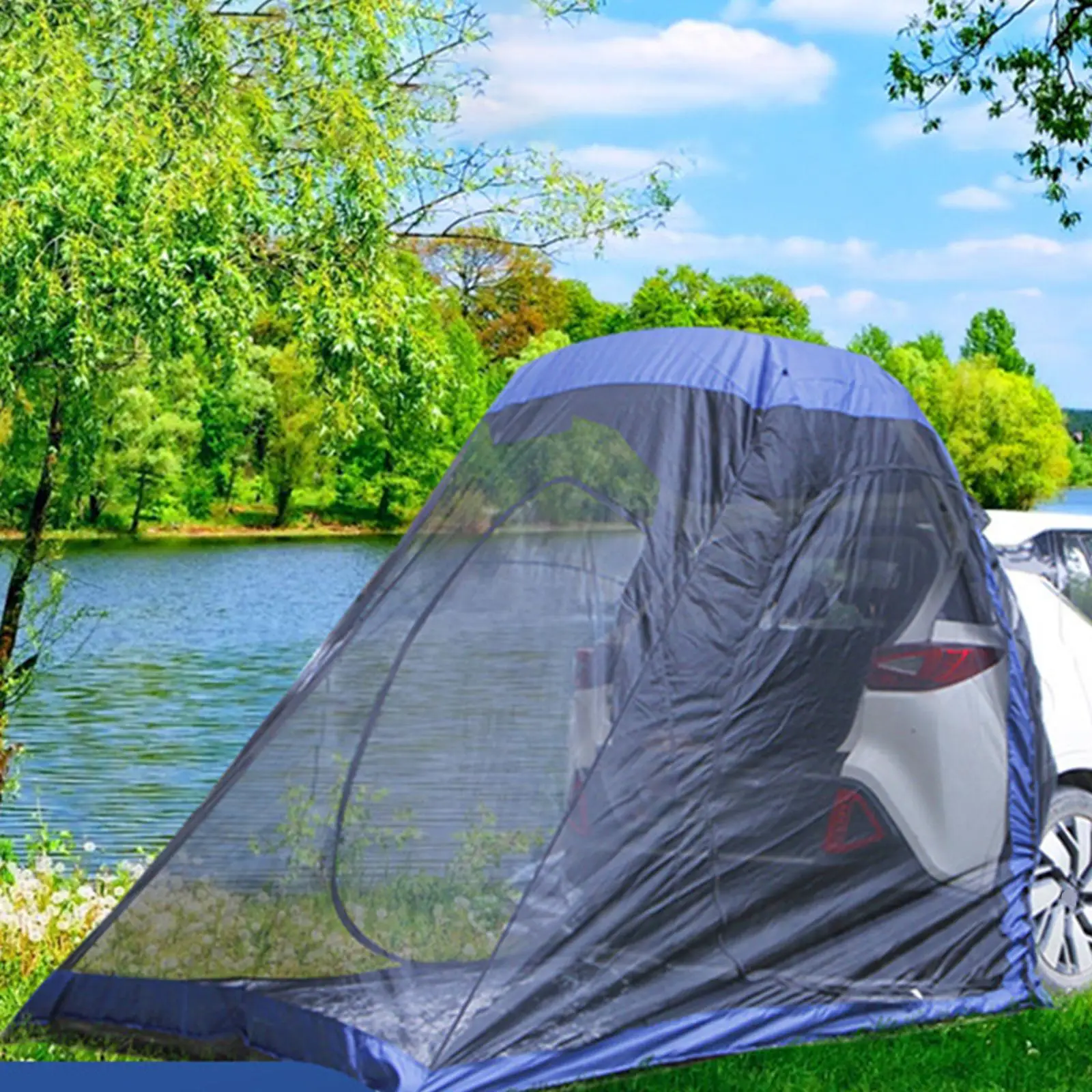 

Outdoor Car Trunk Tent Tailgate Shade Awning Rainproof Sunshade Canopy Tour