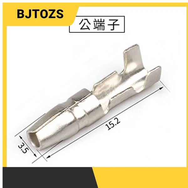 

50pcs Terminals Spade Connector 3.5*15.2 Crimp Terminal with Insulating Sleeves For Female 3.5 x 15.2