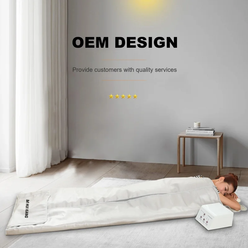 Инфракрасное одеяло для сауны детоксикации с 3-зонным контроллером подогревом