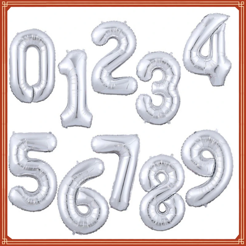 

Size 40&42 Inch Blue/Pink Big Number Foil Balloons 0-9 Birthday Wedding Engagement Party Decor Globos Kids Ball Supplies
