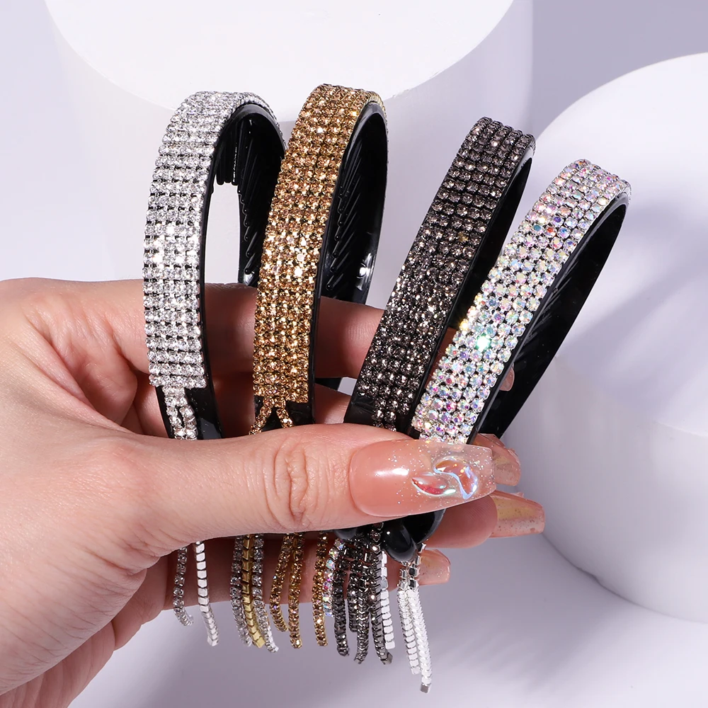 

Новые женские элегантные роскошные стразы с кисточкой для конского хвоста, заколки для волос, женские милые аксессуары для волос