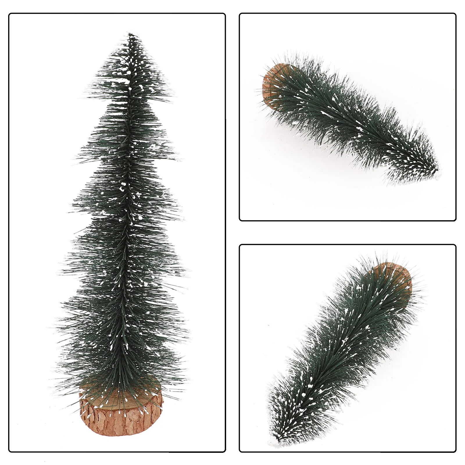 Домашний сад мини-сизалевые рождественские елки украшение снег мороз маленькая