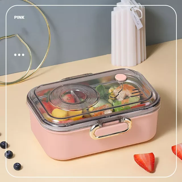 

NewSteel Insulated Bento Box Thermal Lunch Box For Men Women Kids Food Storage Containers Picnic Breakfast Box Dinnerware
