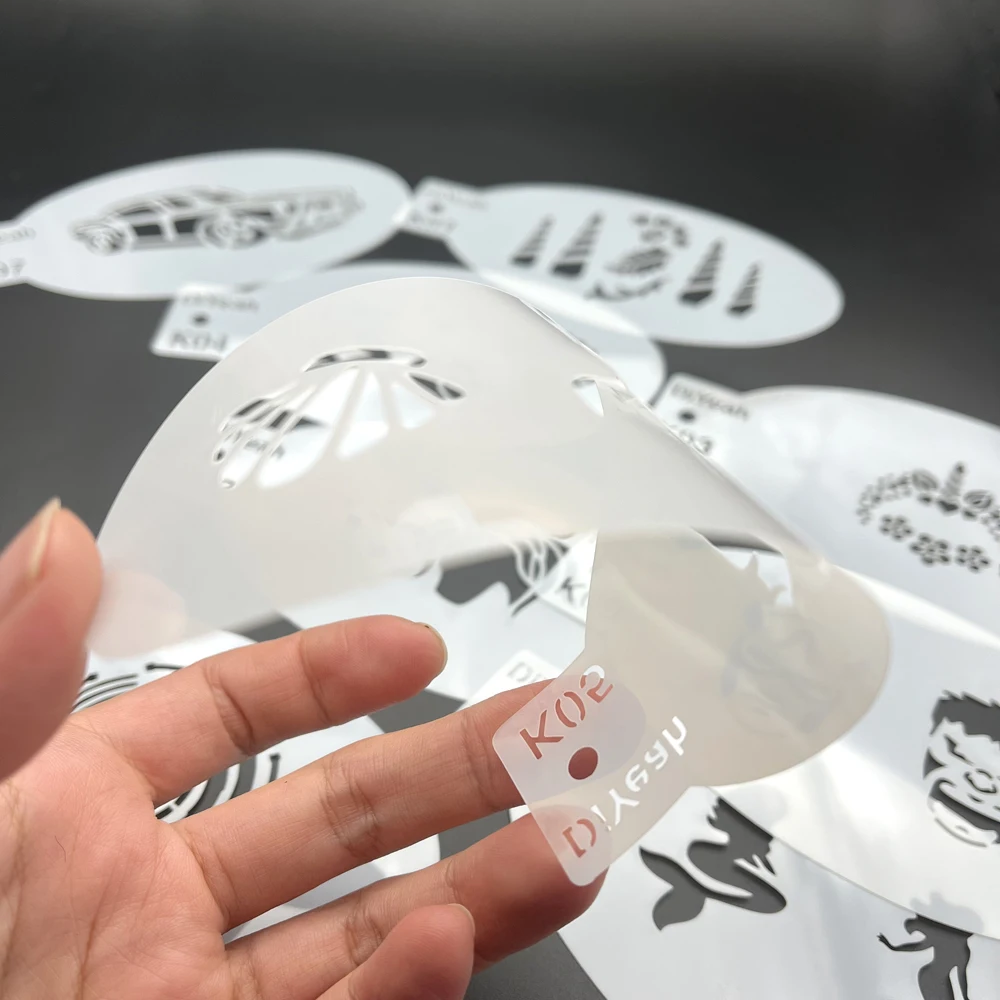 Трафареты для рисования на теле и лице 9 шт.