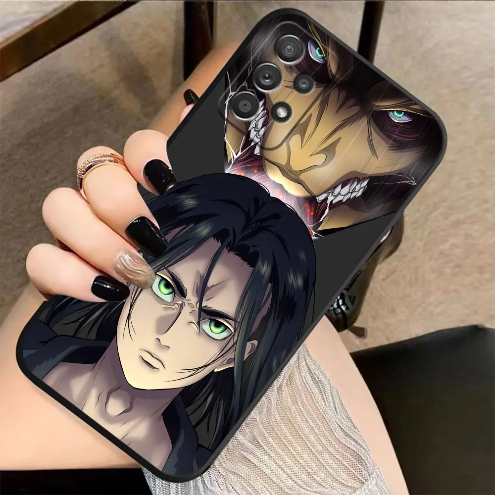 Case For Samsung Galaxy A91 A14 A73 A72 A71 A53 A52 A51 A42 A33 A32 A22 A715F A52S A22S 4G 5G Case Anime A-Attack O-On T-Titan