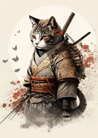 Самурай и кошка
