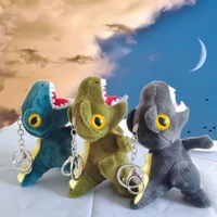 cute tyrannosaurus dinosaur kawaii keychain plush toy doll bag pendant stuffed animal key chain fashion accessories for kids