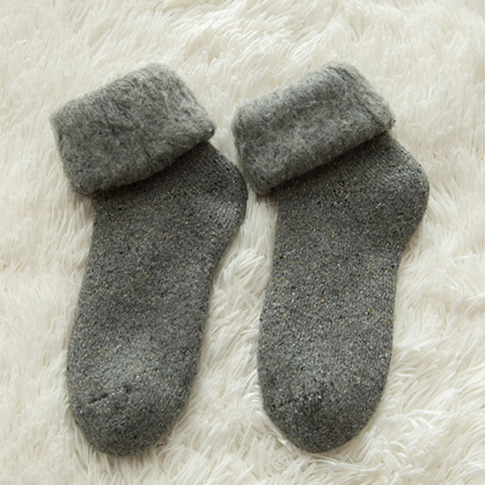 Теплые носки для женщин толстые теплые шерстяные изолированные с ворсом катания