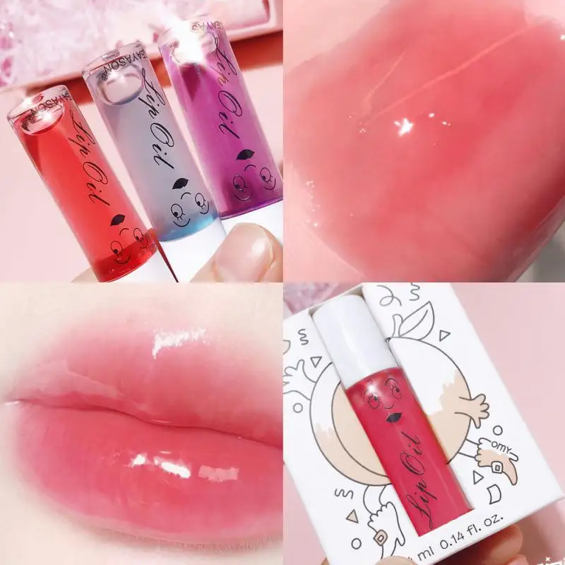 

Moisturizing Crystal Transparent Lipgloss 1pcs Lip Nourishing Lip Care Oil Mirror Water Lip Gloss Cute Mini Lip Glaze