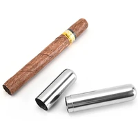 cigar barrel stainless steel cigar tube travel portable european and american smoking set metal set smoking set accessories