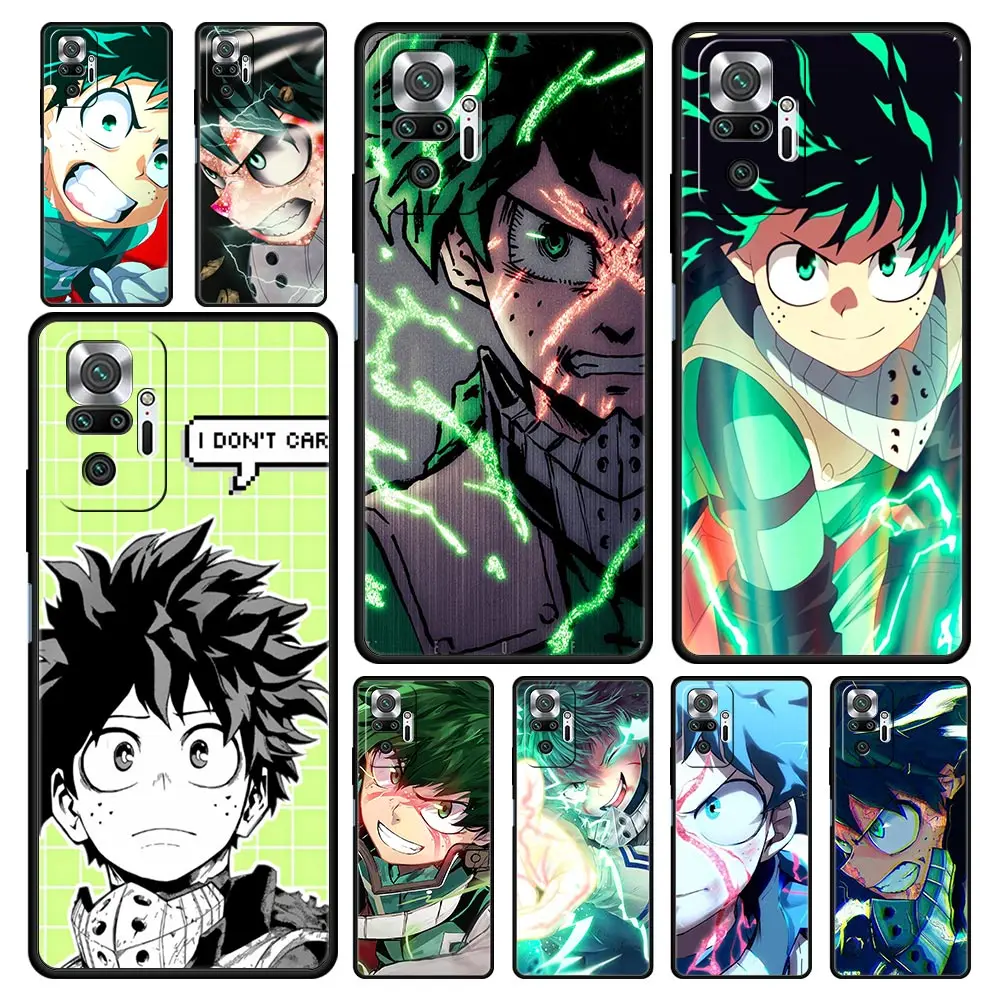 

Izuku Midoriya My Hero Academia Phone Case For Xiaomi Redmi Note 11 10 Pro 9S 11S 9 8 7 8T 9C 9A 8A 10s K40 k50 Gaming 9T Cover