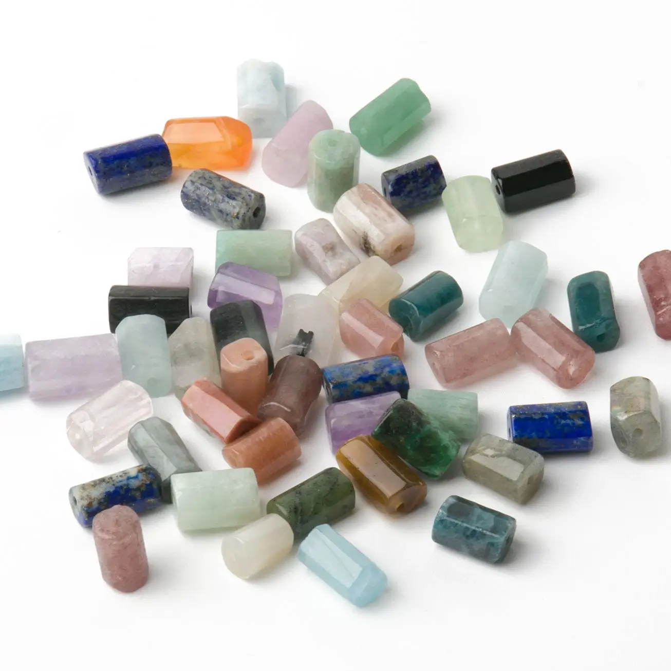 

Бусины в виде цилиндра, 8x1 мм, кварц, Амазонит, аметист, лазурит, бусины россыпью для изготовления ювелирных изделий своими руками