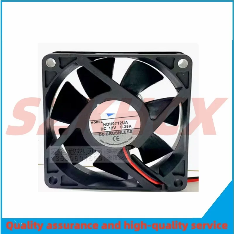 1 шт./лот HDH0712UA DC 12 В 0 35 А 70x70x25 мм 2-проводной охлаждающий вентилятор для сервера