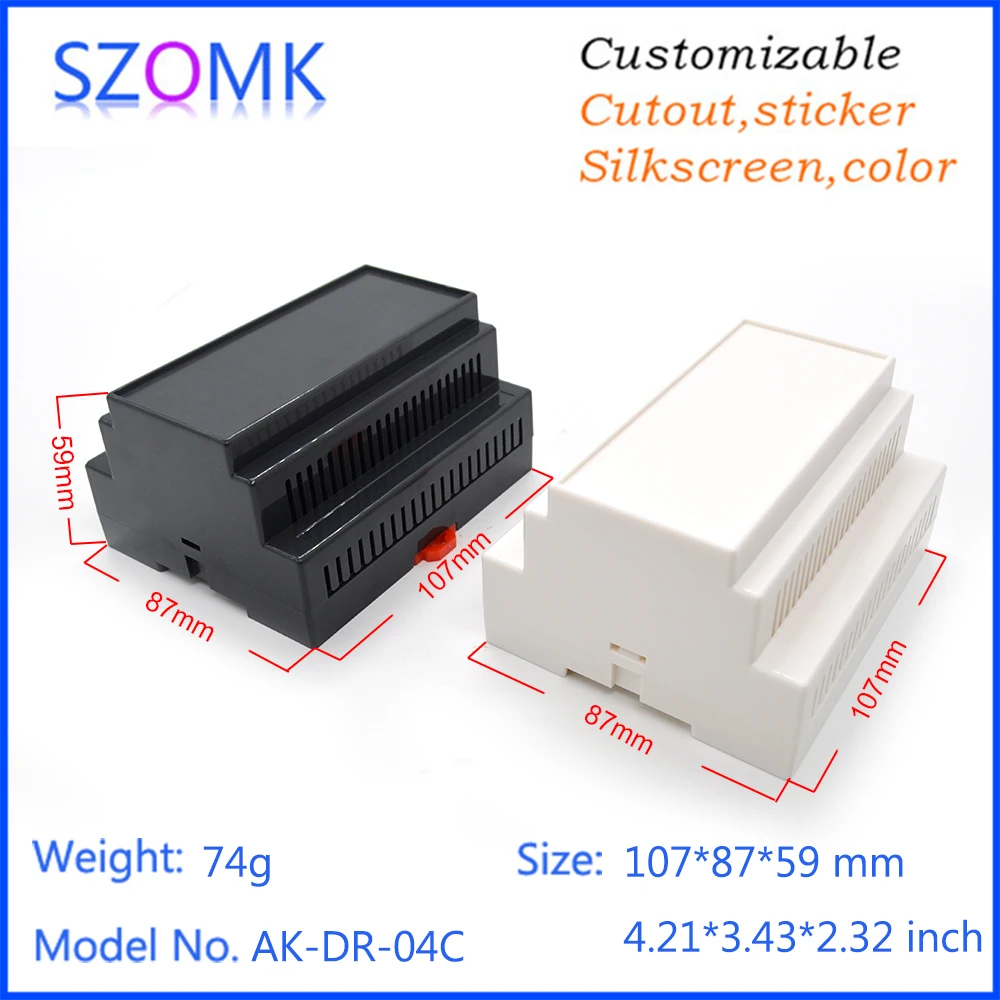 Корпус из АБС-пластика для приборов электроники (1 шт.) 108*87*60 мм корпус