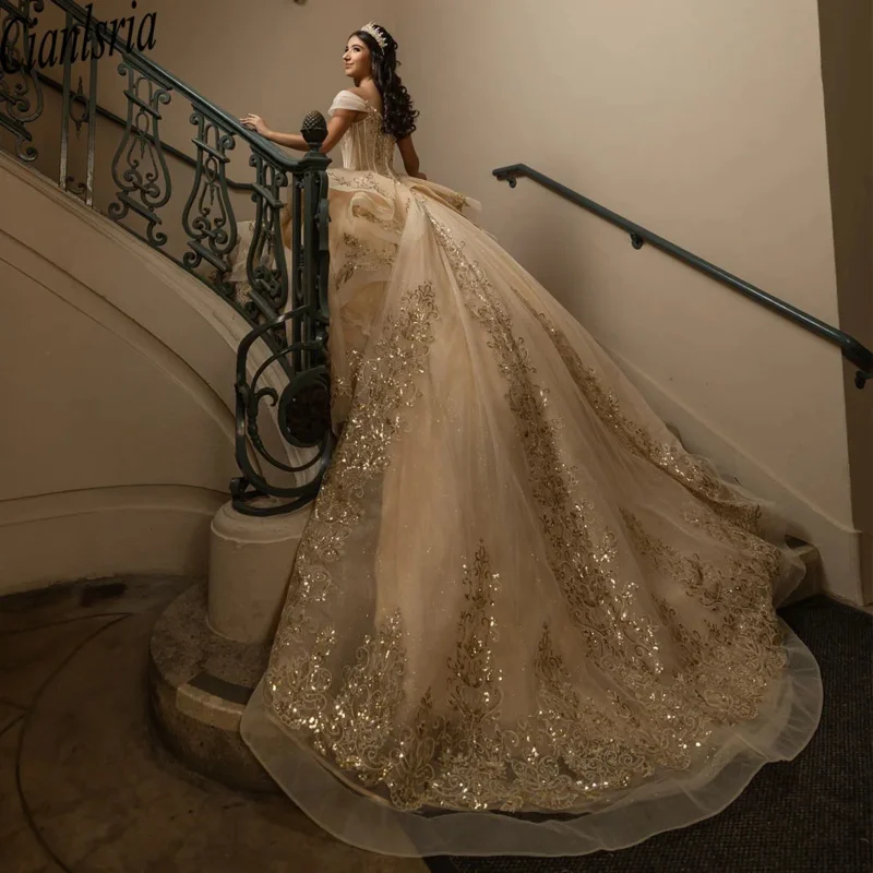 Роскошное платье Quinceanera, бальное платье 2025 года, милое платье принцессы для детей 15, 16 лет, платья с 3D цветами, 15 Anos (art.: 3920cf03a89a4) - 3920cf03a89a4