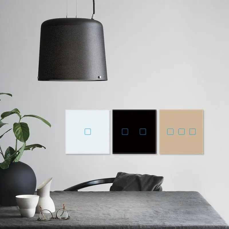 

Настенный водонепроницаемый стеклянный панельный выключатель, высококачественный сенсорный светодиодный индикатор