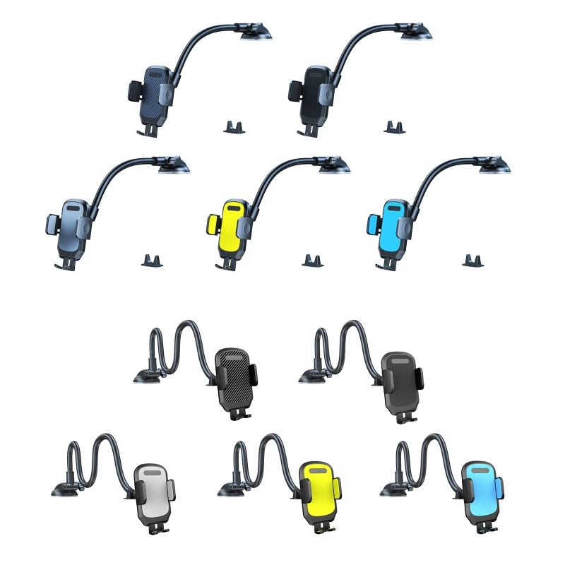 

Dashboard Phone Holder for Most Phones Suction Cup Stand Good Compatibility Bracket Adjustable Gooseneck