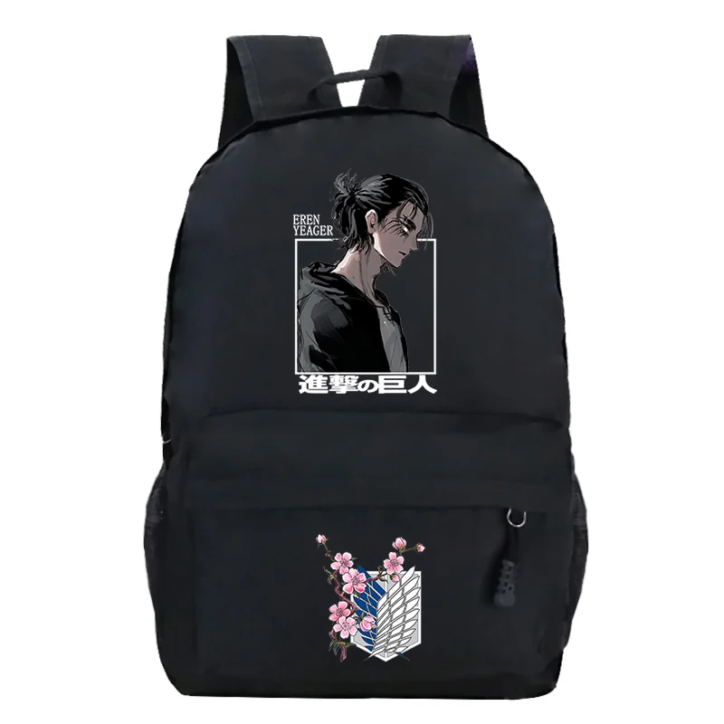 

Школьная сумка с аниме принтом Эрена йера из «атаки на Титанов», портфель на плечо для подростков из аниме «атака на Титанов»