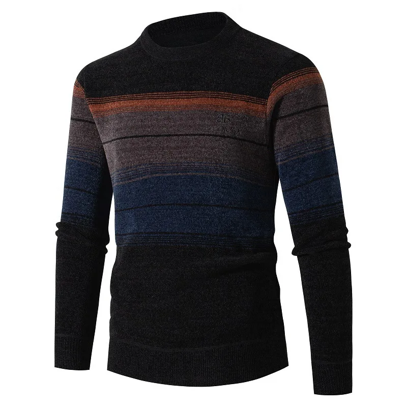 New Men's Sweater Thickened Paragraph Round Neck Pullover Casual Sweater Men's Sweater