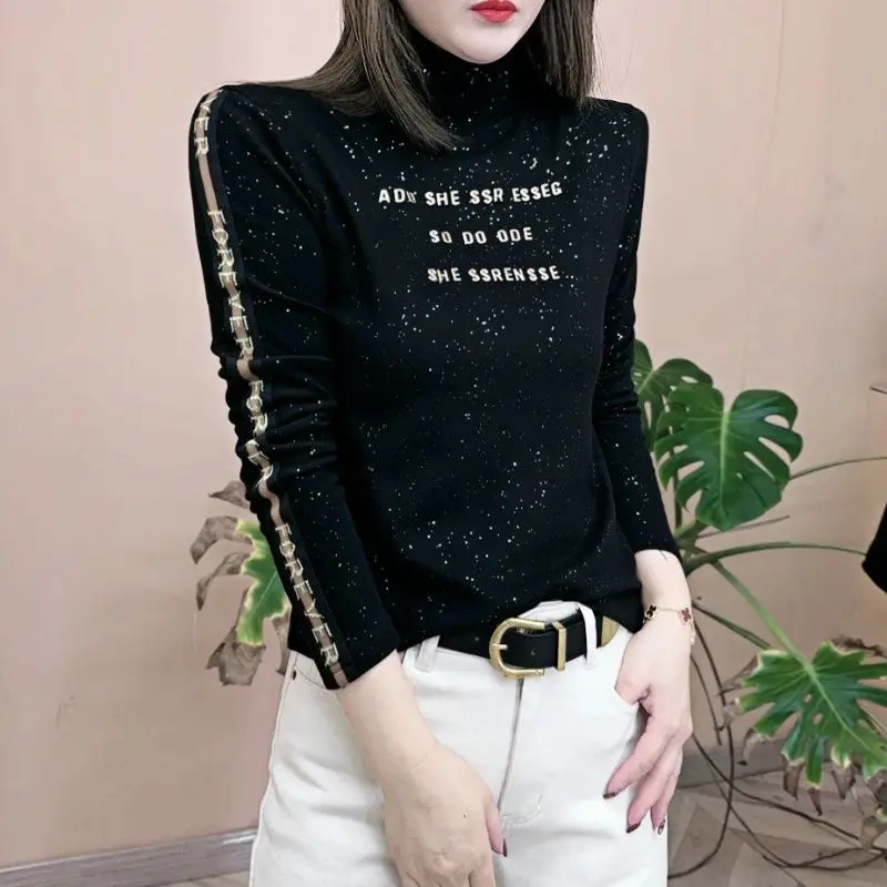 Новинка Винтажная Футболка большого размера с принтом и надписью осенне-зимняя